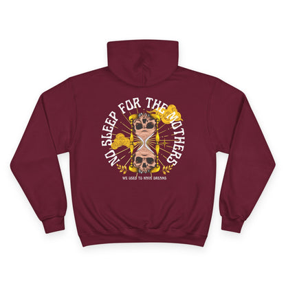 💀🕰️ NO SLEEP FOR THE MOTHERS – CHAMPION HOODIE 🕰️💀