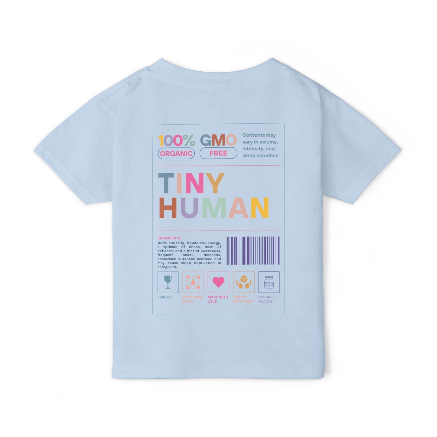 "Tiny Human" Toddler Tee – Small But Mighty, Full of Personality!