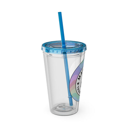 🌈💀 16OZ PASTEL TROUBLE MAKER TUMBLER – SWEET SIPPIN' 💀🌈