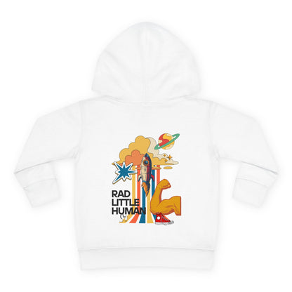 🚀 RAD LITTLE HUMAN Hoodie 🚀Cute Toddler Pullover Fleece Hoodie