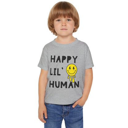 Happy Lil’ Human Toddler Tee – Pure Joy in Every Stitch! 😊⚡