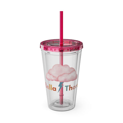 ☁️⚡ 16oz BELLA THORA LOGO TUMBLER – WHERE SWEET MEETS STRONG ⚡☁️