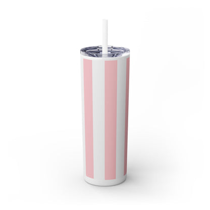 🍬 Cotton Candy Sips – Skinny Tumbler with Straw- 20Z