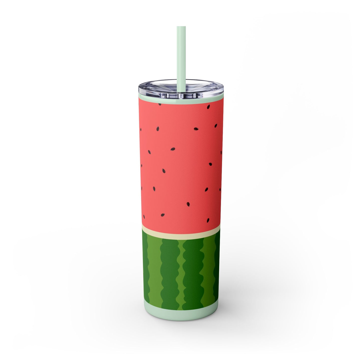 🍉 Sippin’ Sweet Summer – Watermelon Slice Skinny Tumbler 🍉 20oz