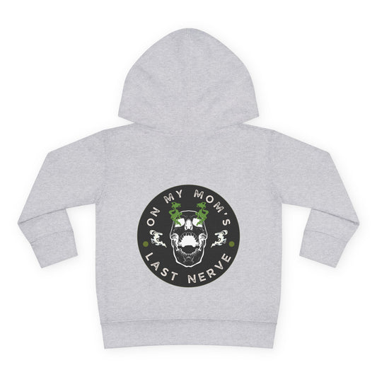 🧠💥 On My Mom’s Last Nerve Green Edition – Toddler Pullover Hoodie