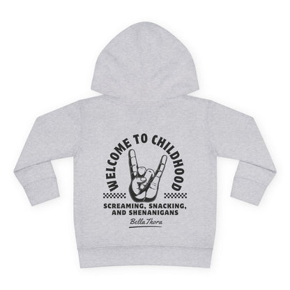 👶 WELCOME TO CHILDHOOD Toddler Pullover Hoodie-Hang Loose!