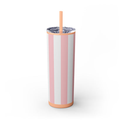 🍬 Cotton Candy Sips – Skinny Tumbler with Straw- 20Z