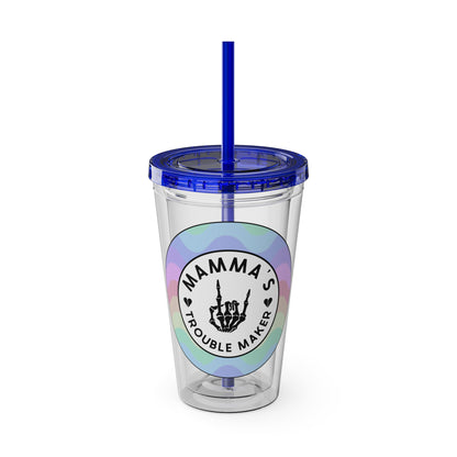 🌈💀 16OZ PASTEL TROUBLE MAKER TUMBLER – SWEET SIPPIN' 💀🌈