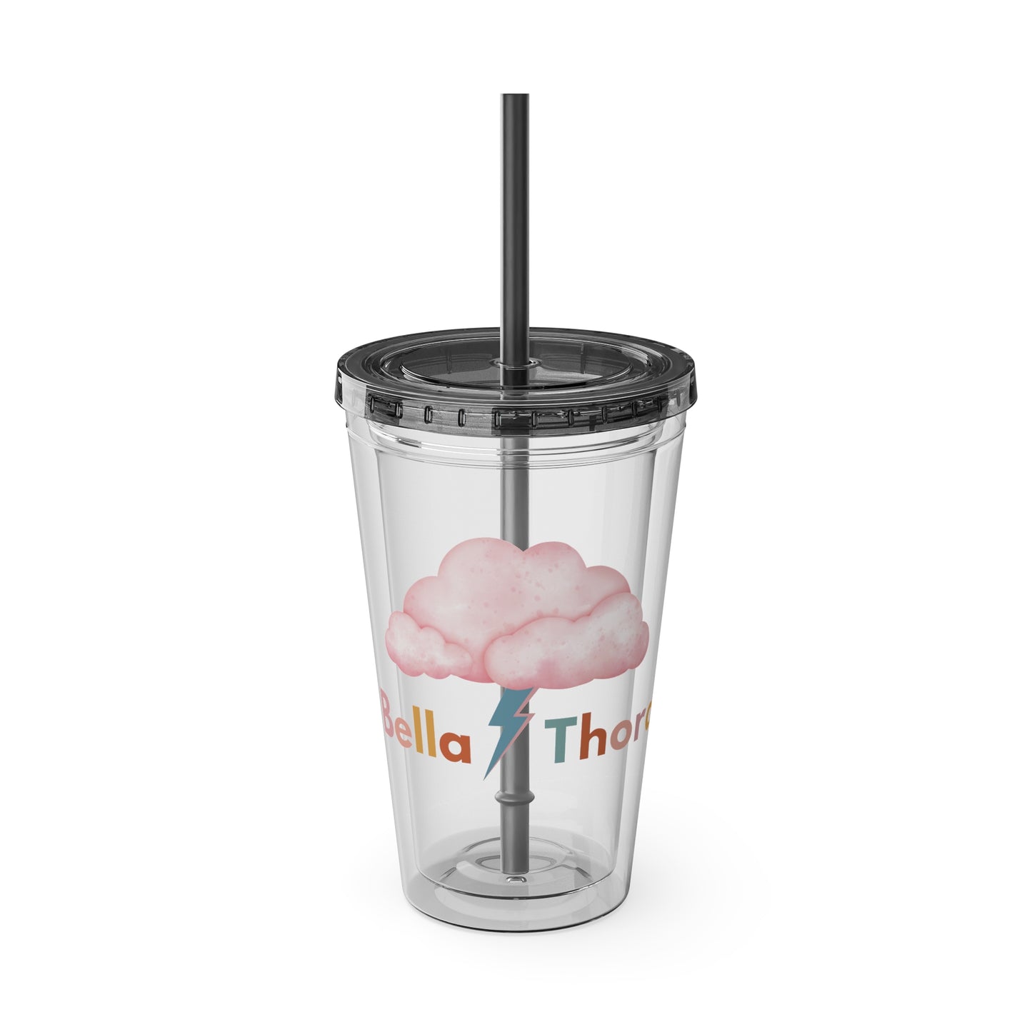 ☁️⚡ 16oz BELLA THORA LOGO TUMBLER – WHERE SWEET MEETS STRONG ⚡☁️
