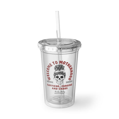 💀 Welcome to Motherhood Tumbler 💀☕ Caffeine? 16oz