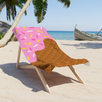 🍦💖 Pink Frosted Fun Beach Towel 💖🍦