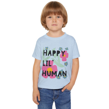 Happy Lil’ Human Toddler Tee – Spreading Smiles & Sunshine! ☀️🌸