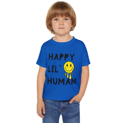 Happy Lil’ Human Toddler Tee – Pure Joy in Every Stitch! 😊⚡