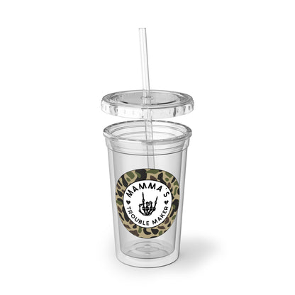 Camo Edition: Mamma’s Trouble Maker Tumbler💚