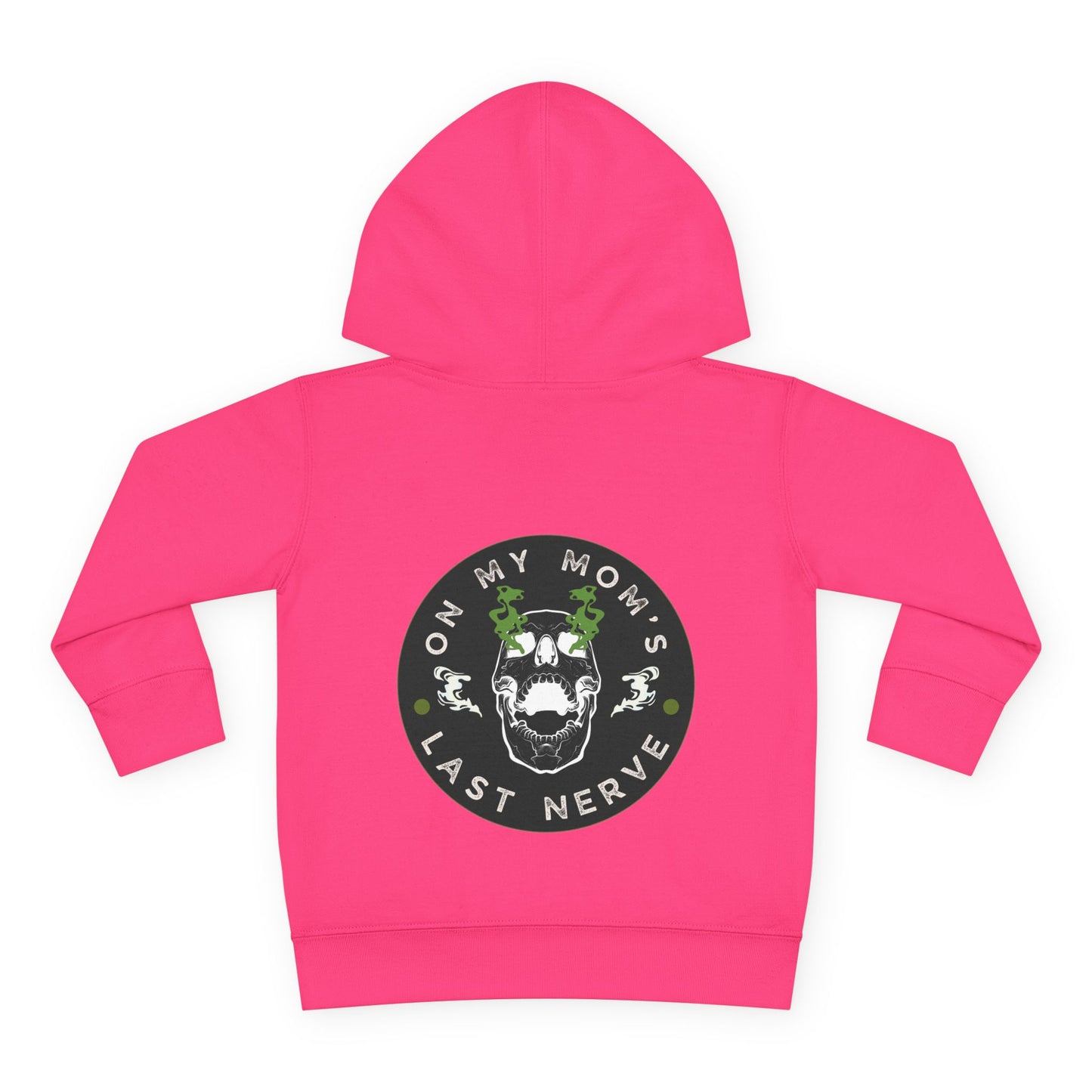 🧠💥 On My Mom’s Last Nerve Green Edition – Toddler Pullover Hoodie
