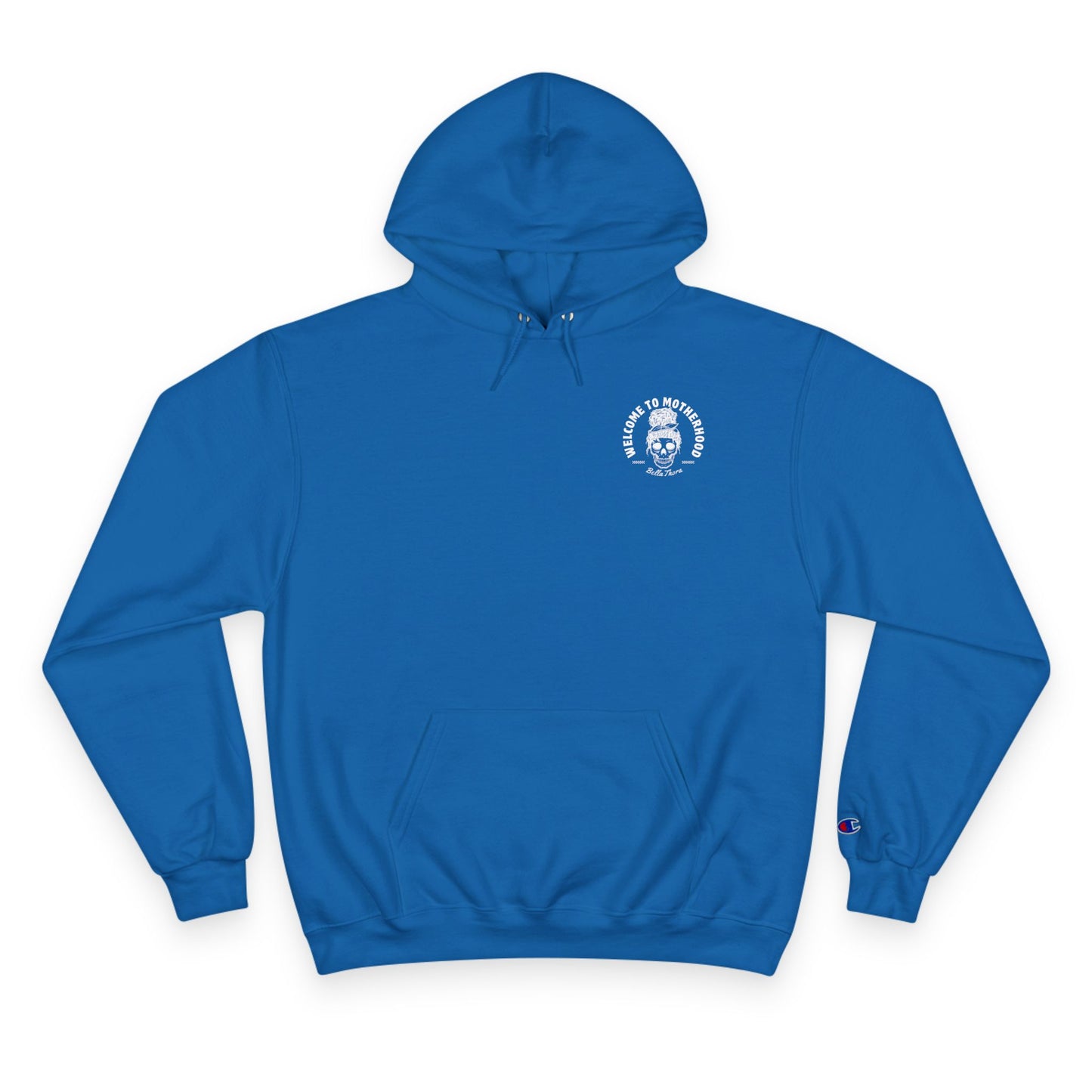 ☕💀 WELCOME TO MOTHERHOOD – CHAMPION HOODIE 💀☕