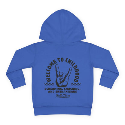 👶 WELCOME TO CHILDHOOD Toddler Pullover Hoodie-Hang Loose!