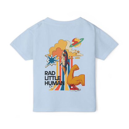🚀🔥 RAD LITTLE HUMAN – FOR THE KIDS WHO RULE THE UNIVERSE! 🔥🚀- Cute Toddler T-Shirt -