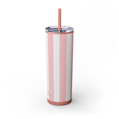 🍬 Cotton Candy Sips – Skinny Tumbler with Straw- 20Z