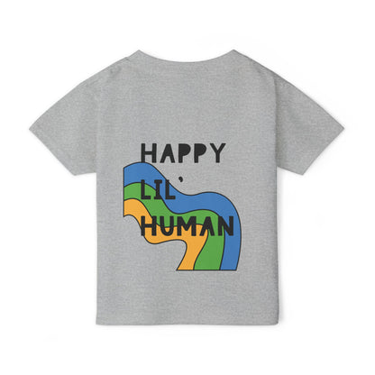 🌈✨ LIL’ HUMAN – A BLUE, GREEN, YELLOW TEE FOR THE FREE-SPIRITED KIDDO! ✨🌈