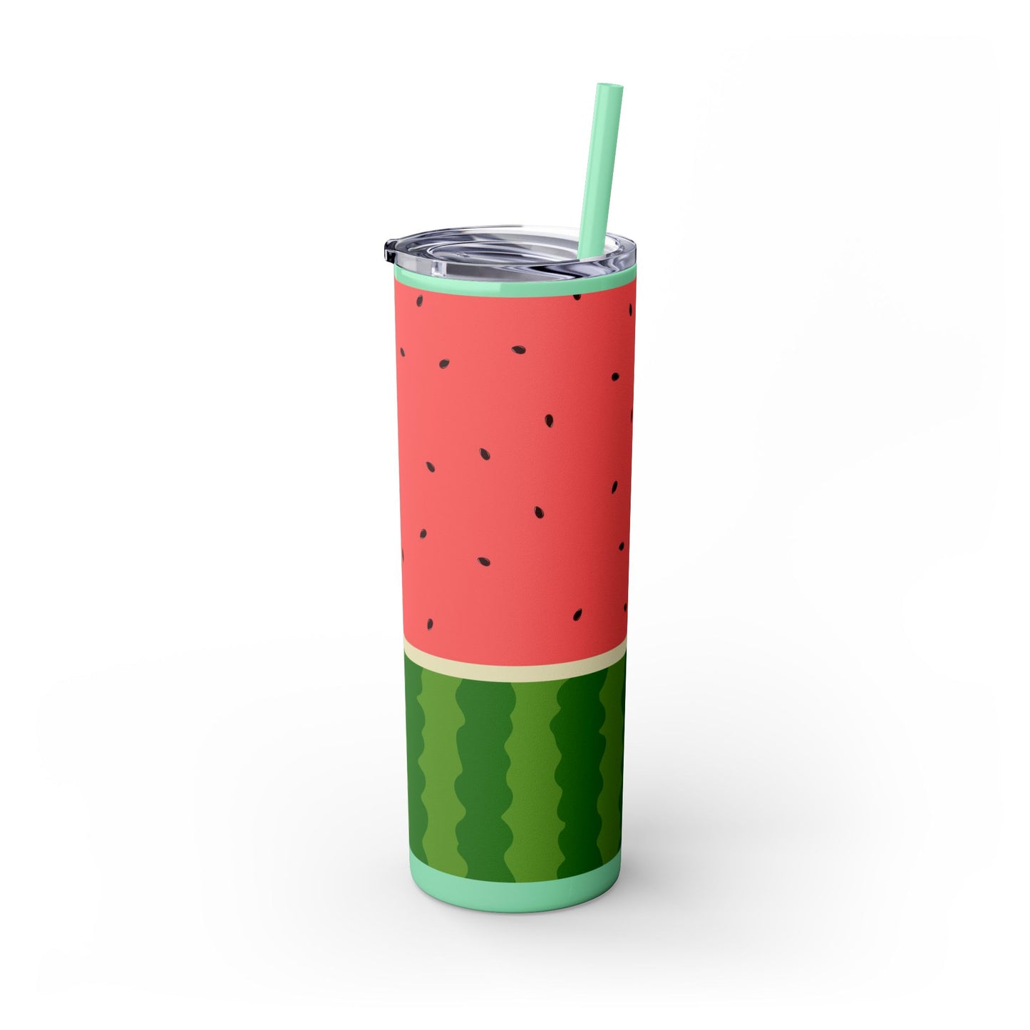 🍉 Sippin’ Sweet Summer – Watermelon Slice Skinny Tumbler 🍉 20oz