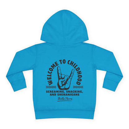 👶 WELCOME TO CHILDHOOD Toddler Pullover Hoodie-Hang Loose!