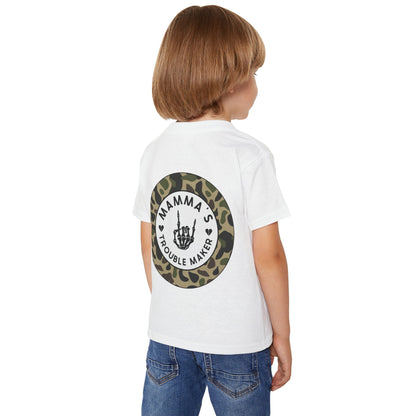 💀🔥 MAMMA’S TROUBLE MAKER – CAMO TODDLER TEE EDITION 🔥💀