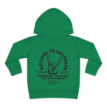 👶 WELCOME TO CHILDHOOD Toddler Pullover Hoodie-Hang Loose!