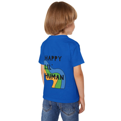 🌈✨ LIL’ HUMAN – A BLUE, GREEN, YELLOW TEE FOR THE FREE-SPIRITED KIDDO! ✨🌈