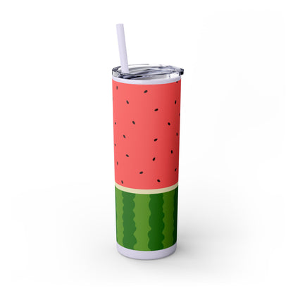 🍉 Sippin’ Sweet Summer – Watermelon Slice Skinny Tumbler 🍉 20oz