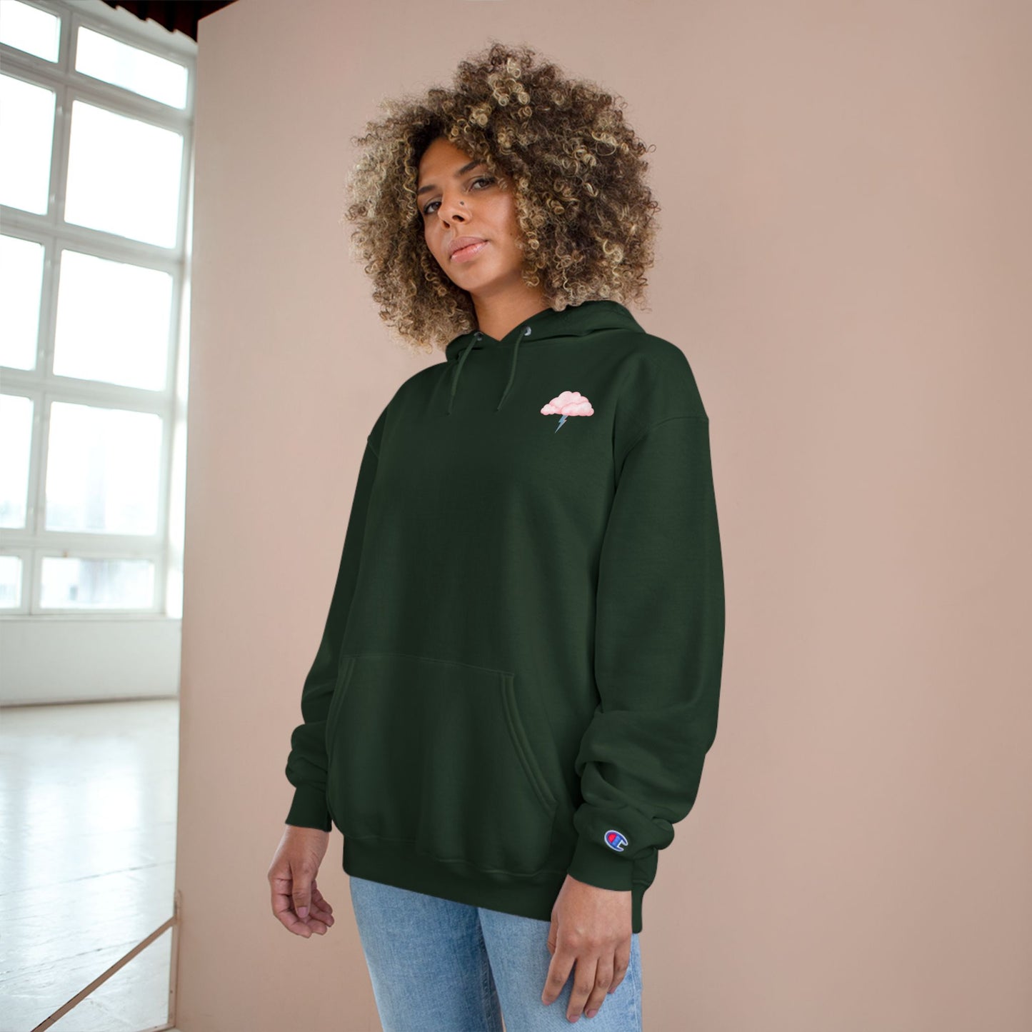 💀🌼 WEIRD MOMS CLUB – RAISING WEIRDOS CHAMPION HOODIE 🌼💀