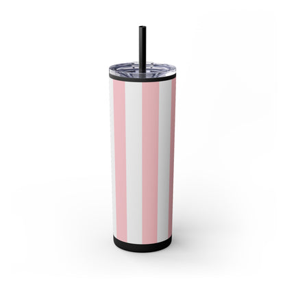 🍬 Cotton Candy Sips – Skinny Tumbler with Straw- 20Z