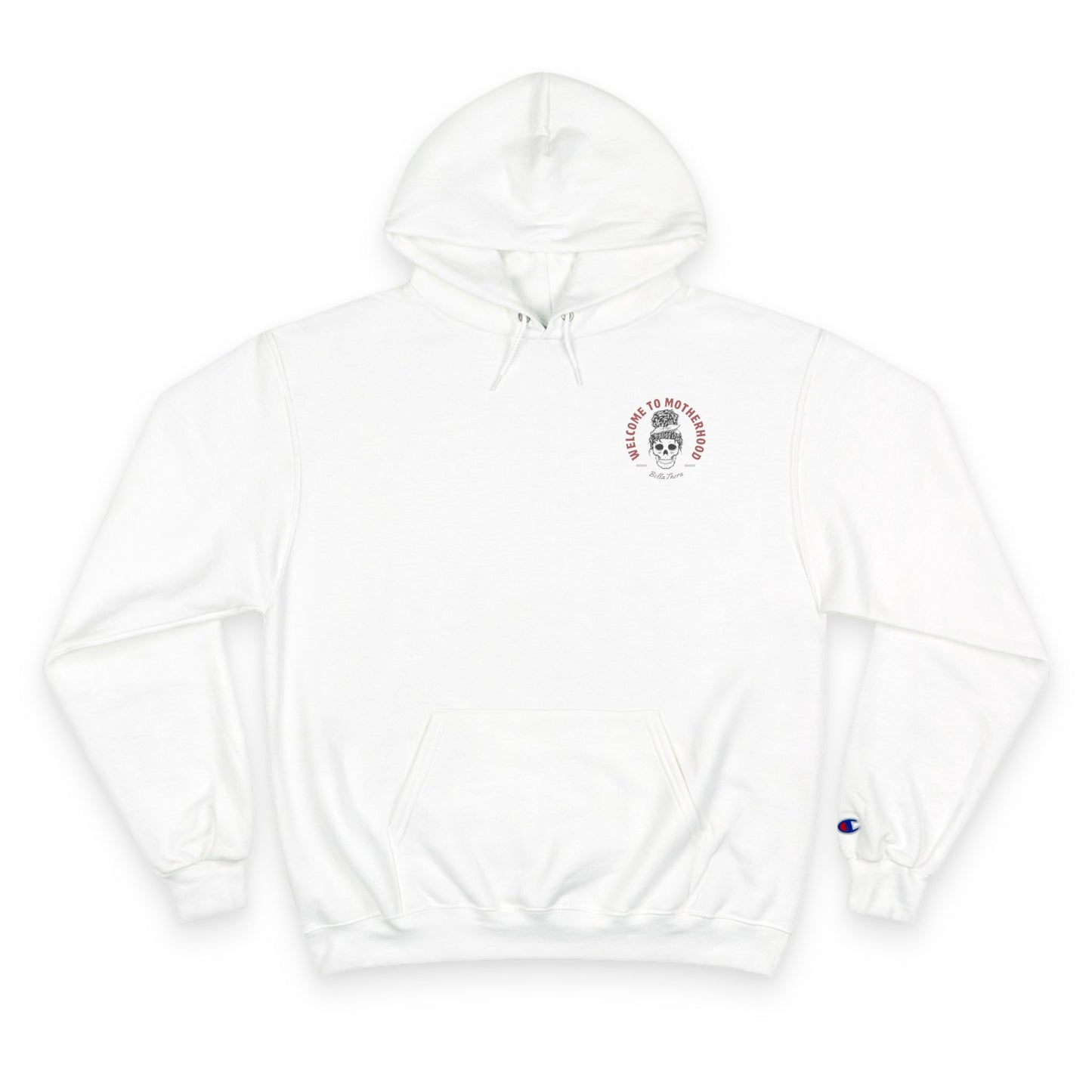☕💀 WELCOME TO MOTHERHOOD – CHAMPION HOODIE 💀☕