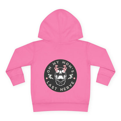🔥 ON MY MOM'S LAST NERVE Hoodie 🔥Cute Toddler Pullover Fleece Hoodie - Pink Edition