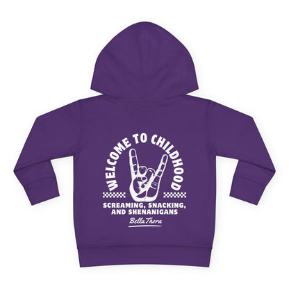 👶 WELCOME TO CHILDHOOD Toddler Pullover Hoodie-Hang Loose!