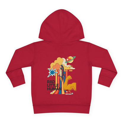 🚀 RAD LITTLE HUMAN Hoodie 🚀Cute Toddler Pullover Fleece Hoodie