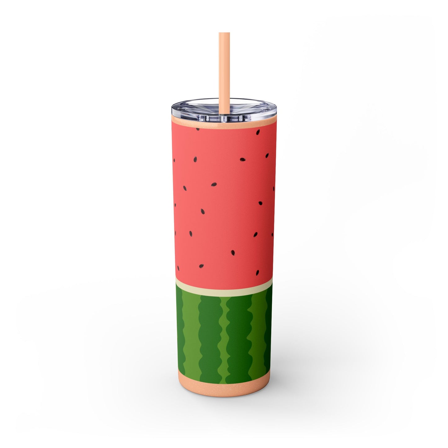 🍉 Sippin’ Sweet Summer – Watermelon Slice Skinny Tumbler 🍉 20oz