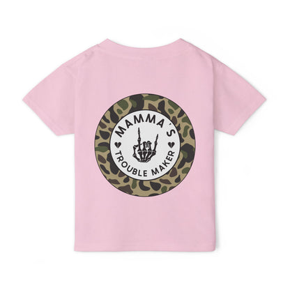 💀🔥 MAMMA’S TROUBLE MAKER – CAMO TODDLER TEE EDITION 🔥💀