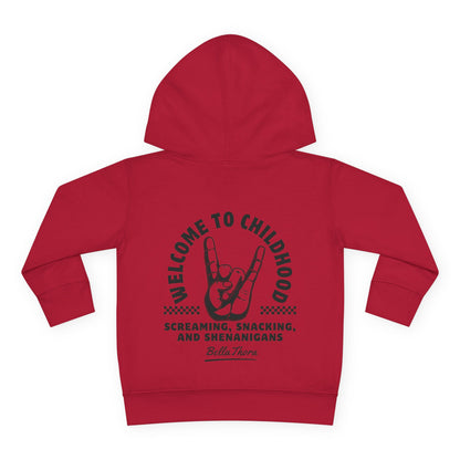 👶 WELCOME TO CHILDHOOD Toddler Pullover Hoodie-Hang Loose!