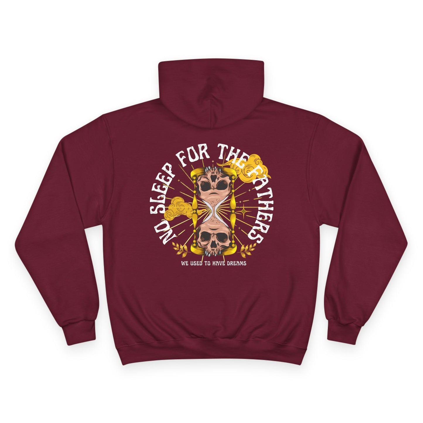 🕰️💀 NO SLEEP FOR THE FATHERS – CHAMPION HOODIE 💀🕰️