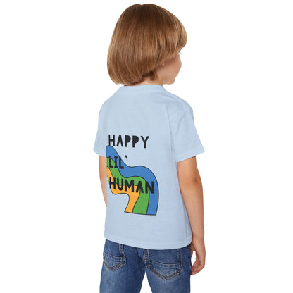 🌈✨ LIL’ HUMAN – A BLUE, GREEN, YELLOW TEE FOR THE FREE-SPIRITED KIDDO! ✨🌈