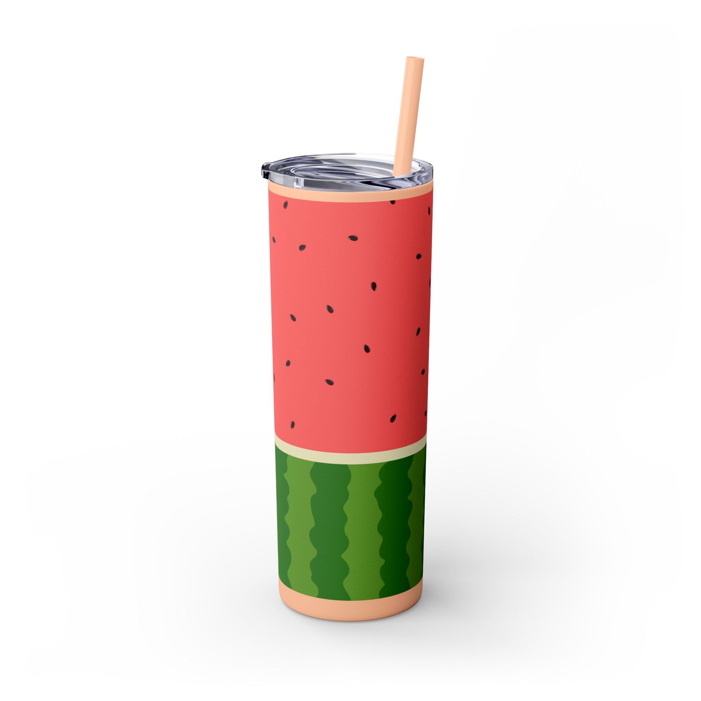 🍉 Sippin’ Sweet Summer – Watermelon Slice Skinny Tumbler 🍉 20oz