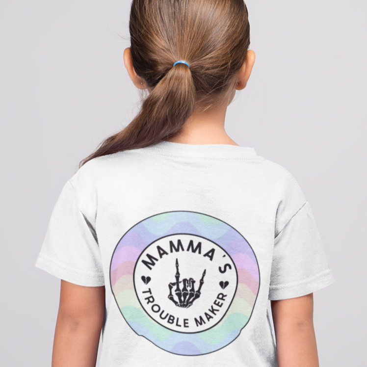 🔥🖤 MAMMA'S TROUBLE MAKER – RAINBOW - FOR THE LITTLE REBEL WITH A BIG HEART! 🖤🔥