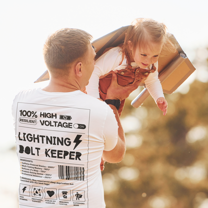 Lightning Bolt Keeper Parent Tee – Powered by Love & Caffeine! ⚡☕